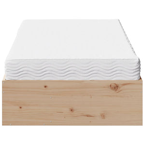 vidaXL Day Bed with Mattress 100x200 cm Solid Pine Wood
