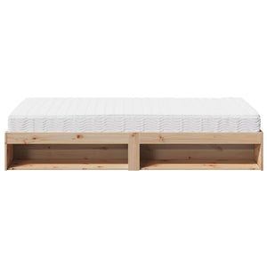 vidaXL Day Bed with Mattress 100x200 cm Solid Pine Wood
