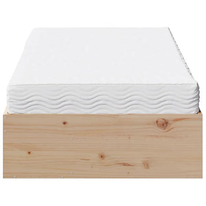 vidaXL Day Bed with Mattress 90x200 cm Solid Pine Wood