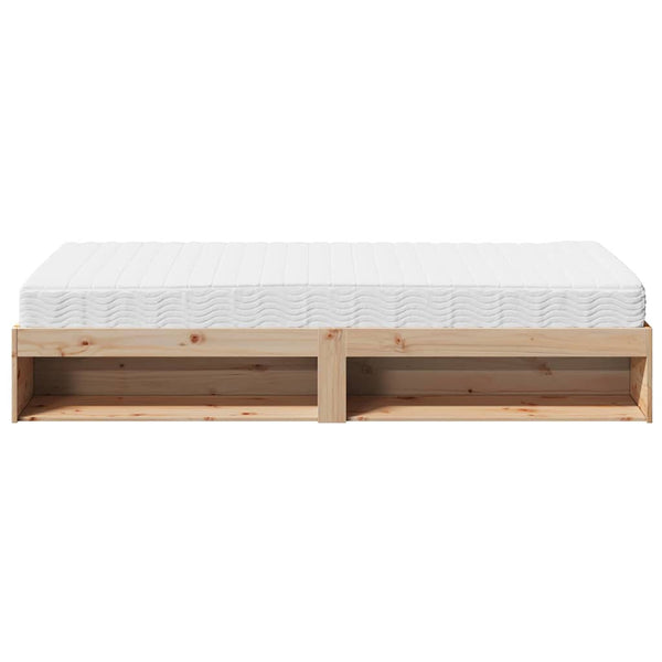 vidaXL Day Bed with Mattress 90x200 cm Solid Pine Wood