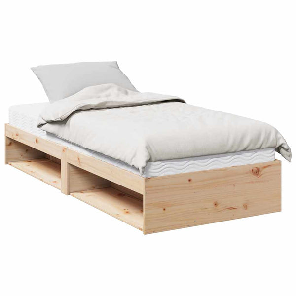vidaXL Day Bed with Mattress 90x190 cm Solid Pine Wood