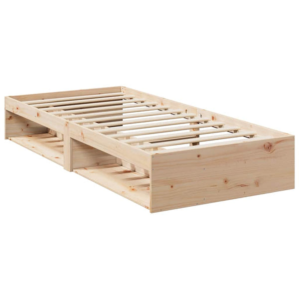 vidaXL Day Bed with Mattress 90x190 cm Solid Pine Wood