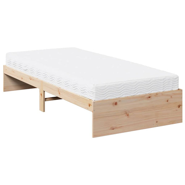 vidaXL Day Bed with Mattress 90x190 cm Solid Pine Wood