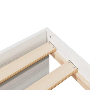 vidaXL Day Bed with Mattress White 90x190 cm Solid Pine Wood