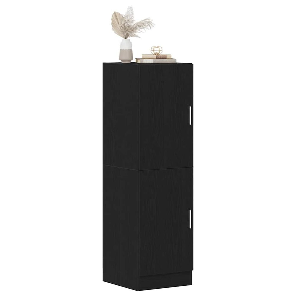 vidaXL Kitchen Cabinet Black 38x41.5x131.5 cm Engineered Wood
