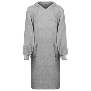Decken-Hoodie Grau XL Baumwolle
