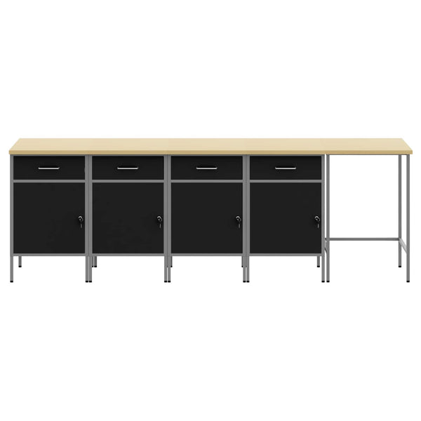Arbeitsschrankset mit Schubladen, 5-teilig
