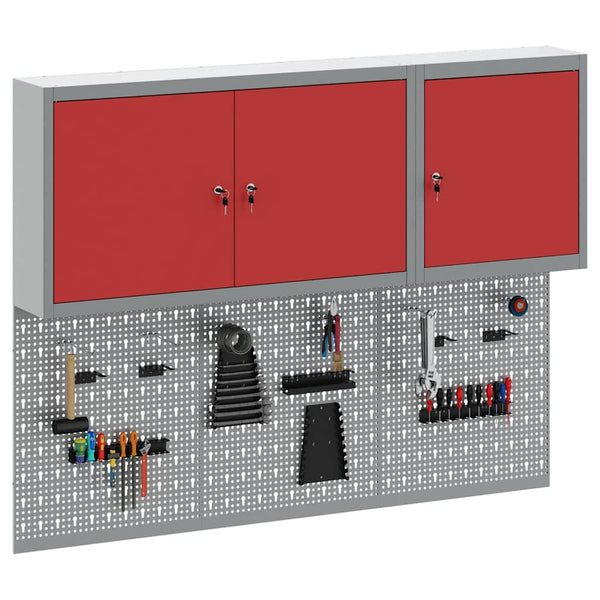 Werkzeugschrank Set 5-teilig Rot