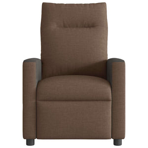 vidaXL Recliner Brown Fabric