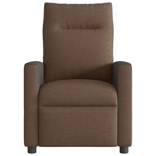 vidaXL Recliner Brown Fabric
