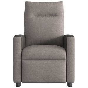 vidaXL Recliner Taupe Fabric