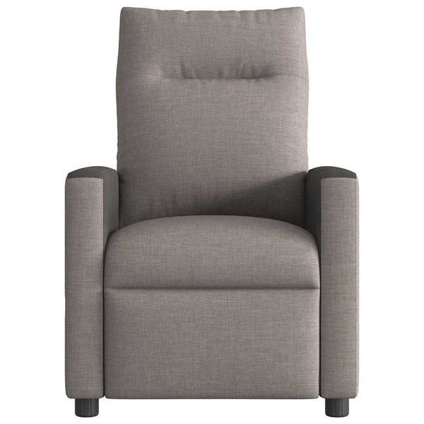 vidaXL Recliner Taupe Fabric