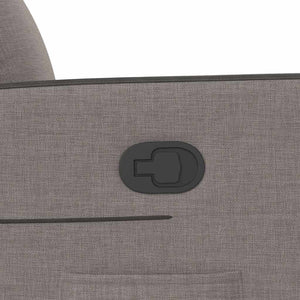 vidaXL Recliner Taupe Fabric