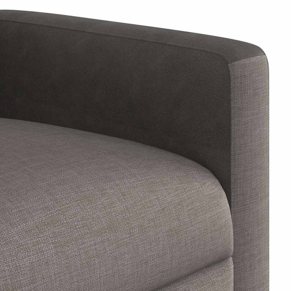 vidaXL Recliner Taupe Fabric