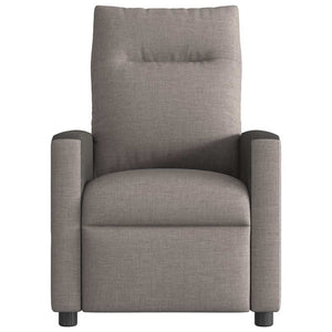 vidaXL Massage Recliner Taupe Fabric