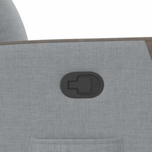 vidaXL Recliner Light Gray Fabric