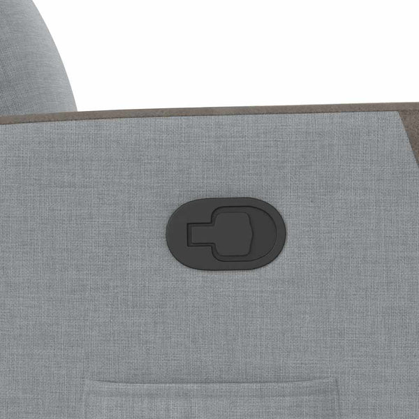 vidaXL Recliner Light Gray Fabric