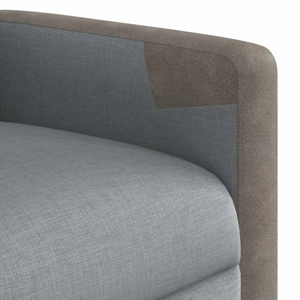 vidaXL Recliner Light Gray Fabric