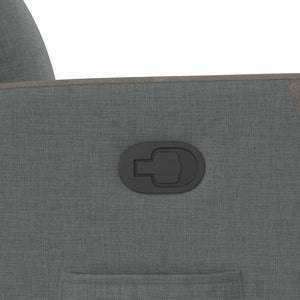 vidaXL Recliner Dark Grey Fabric