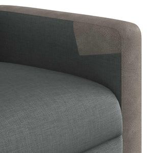 vidaXL Recliner Dark Grey Fabric