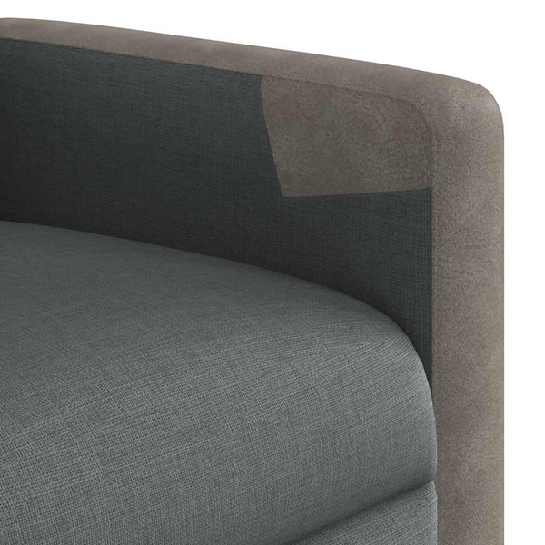 vidaXL Recliner Dark Grey Fabric