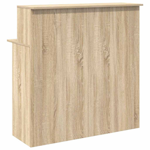 vidaXL Reception Desk Sonoma Oak 100 x 50 x 103.5 cm Engineered Wood