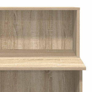 vidaXL Reception Desk Sonoma Oak 100 x 50 x 103.5 cm Engineered Wood