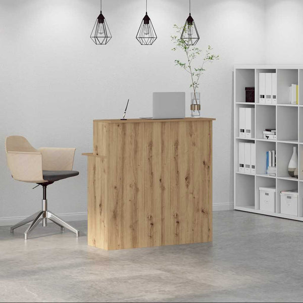 vidaXL Reception Counter Artisan Oak 100x50x103.5 cm Engineered Wood