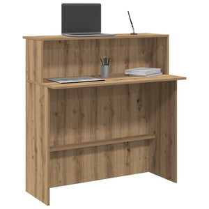 vidaXL Reception Counter Artisan Oak 100x50x103.5 cm Engineered Wood
