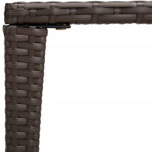 Garten Satztische 3er Set Braun Rattan