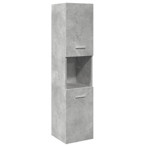 5-teiliges Badmöbel-Set Betongrau