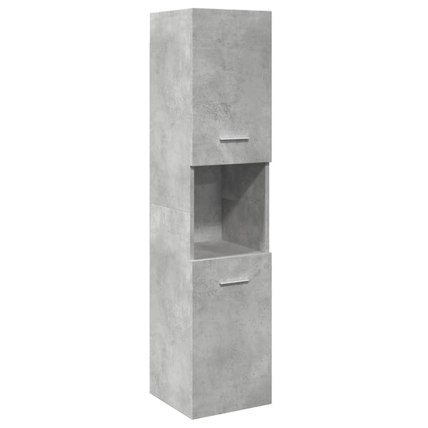 5-teiliges Badmöbel-Set Betongrau