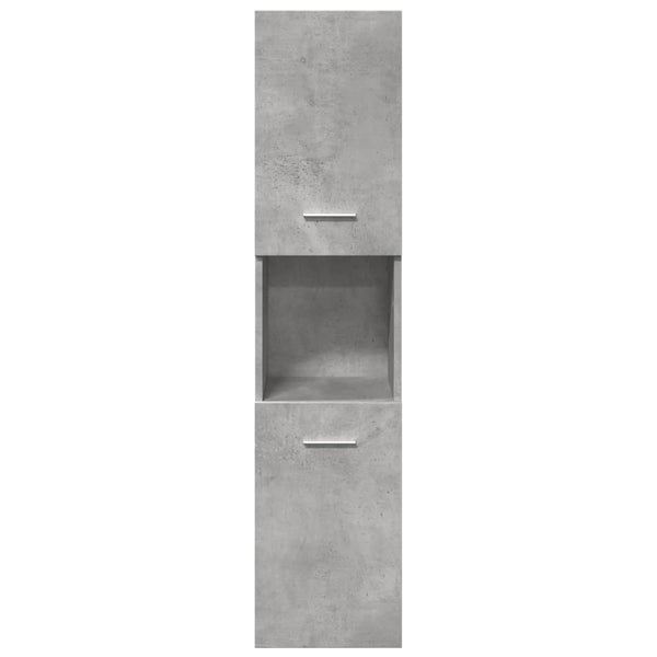 5-teiliges Badmöbel-Set Betongrau
