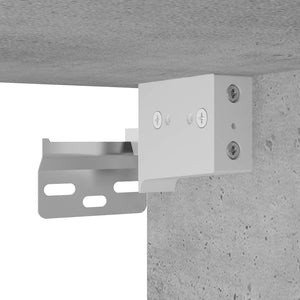 5-teiliges Badmöbel-Set Betongrau