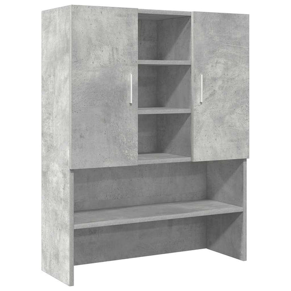Waschmaschinenschränke 2er Set Betongrau