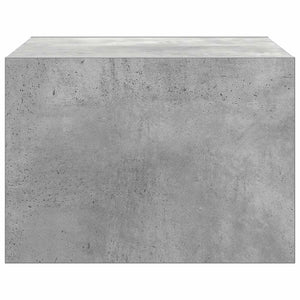 Wand-Nachttische mit LED Betongrau 2er-Set