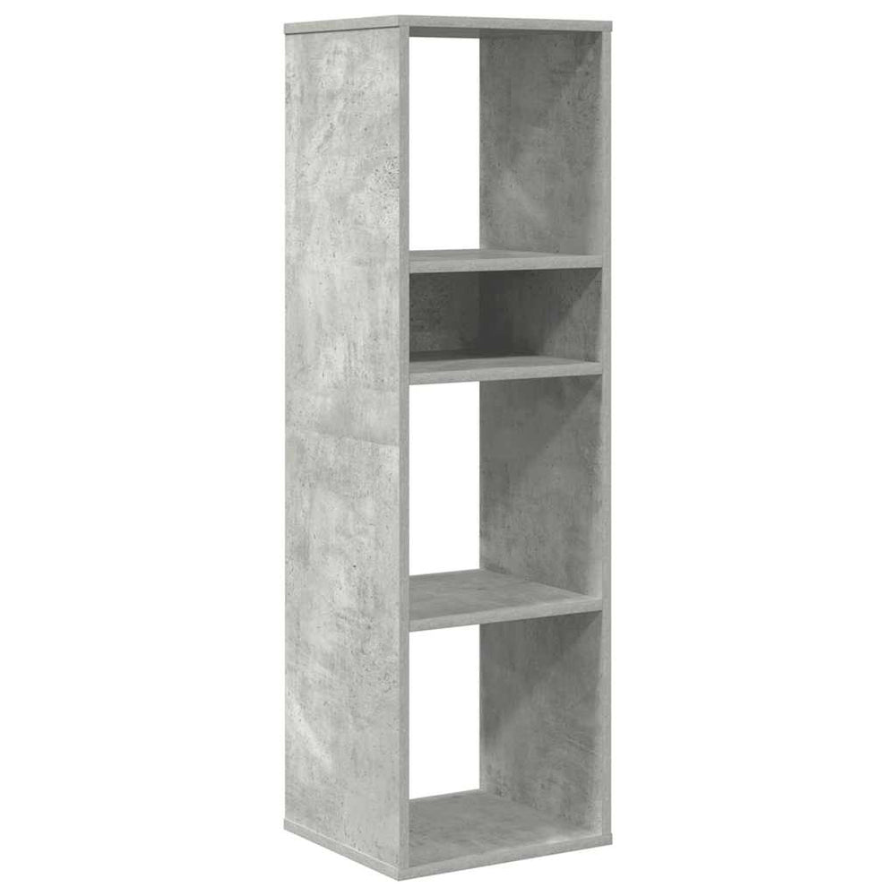 vidaXL Bookcase Concrete Grey 34x31x112 cm Engineered Wood