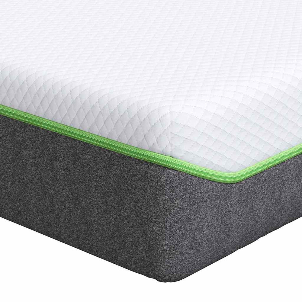 vidaXL Mattress White and Grey 100 x 200 cm Jacquard Fabric