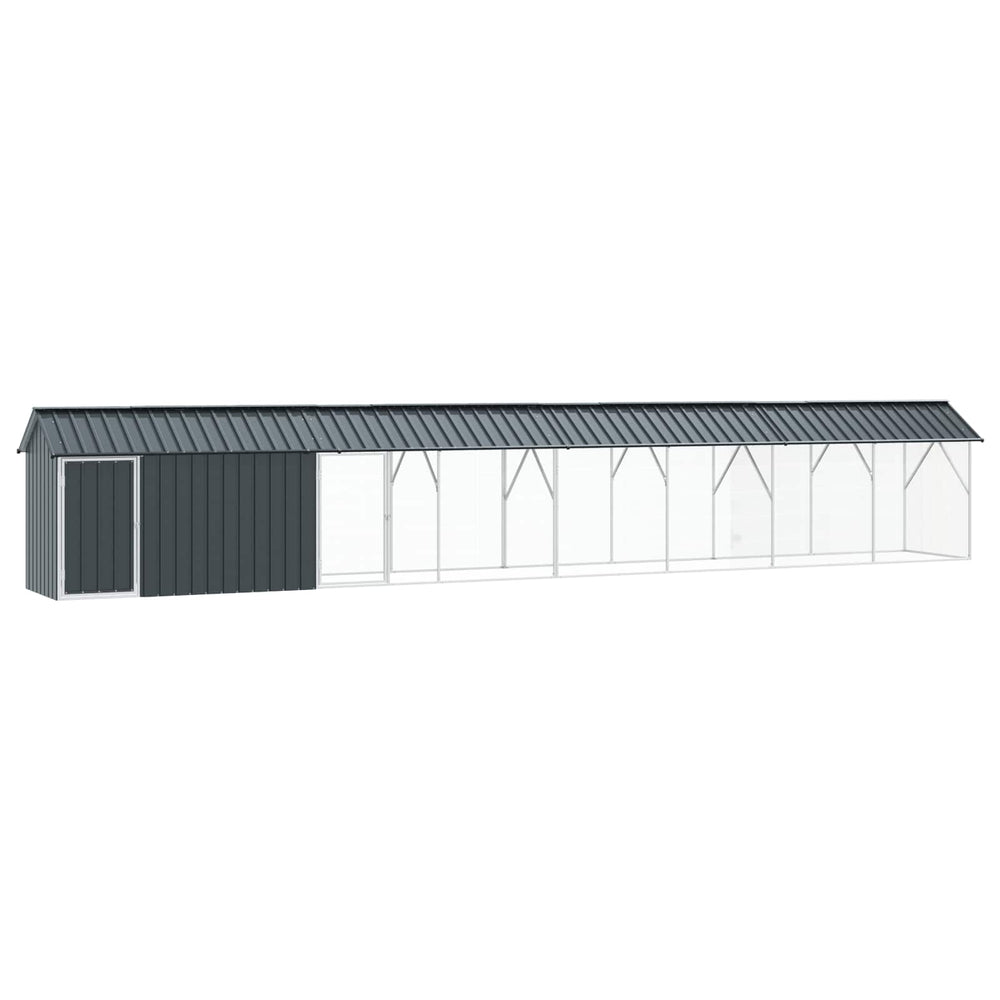 Vogelkäfig Anthrazit Verzinkter Stahl 844 cm