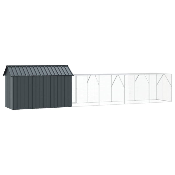 vidaXL Bird Cage Anthracite 619 x 111 x 142 cm Galvanized Steel