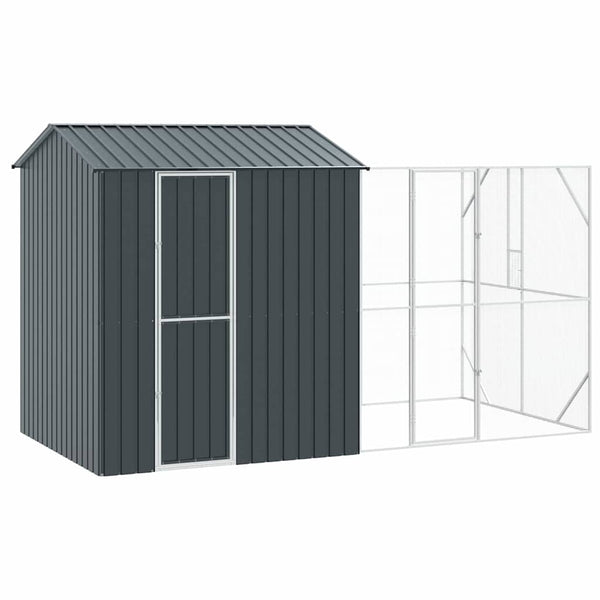 vidaXL Aviary Anthracite 418 x 210 x 247 cm Galvanized Steel