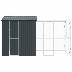 vidaXL Aviary Anthracite 418 x 210 x 247 cm Galvanized Steel