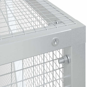 vidaXL Bird Aviary Anthracite 210 x 304 x 213 cm Galvanised Steel