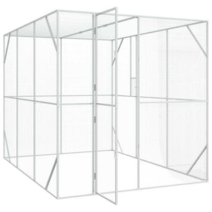vidaXL Bird Aviary Anthracite 210 x 304 x 213 cm Galvanised Steel
