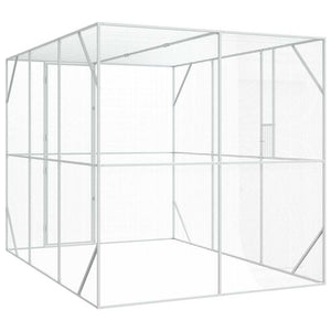 vidaXL Bird Aviary Anthracite 210 x 304 x 213 cm Galvanised Steel