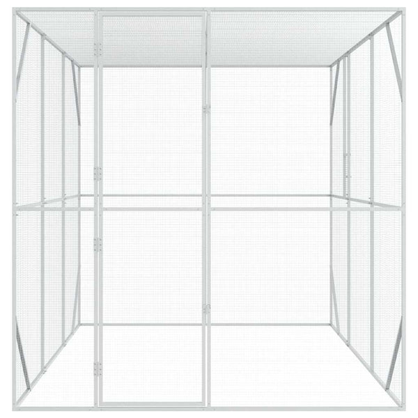 vidaXL Bird Aviary Anthracite 210 x 304 x 213 cm Galvanised Steel