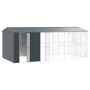 vidaXL Bird Cage Anthracite 645 x 310 x 247 cm Galvanized Steel
