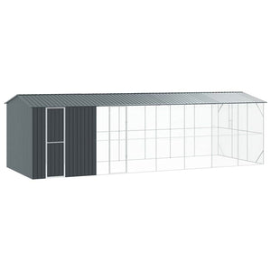 vidaXL Bird Cage Anthracite 860 x 310 x 247 cm Galvanized Steel