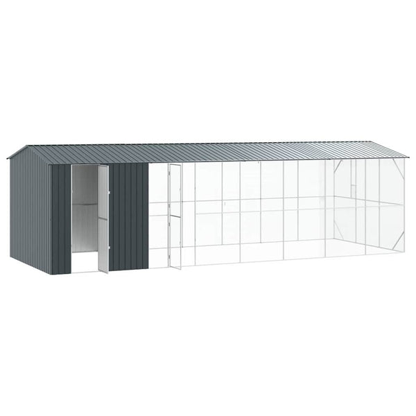 vidaXL Bird Cage Anthracite 860 x 310 x 247 cm Galvanized Steel