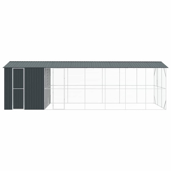 vidaXL Bird Cage Anthracite 860 x 310 x 247 cm Galvanized Steel
